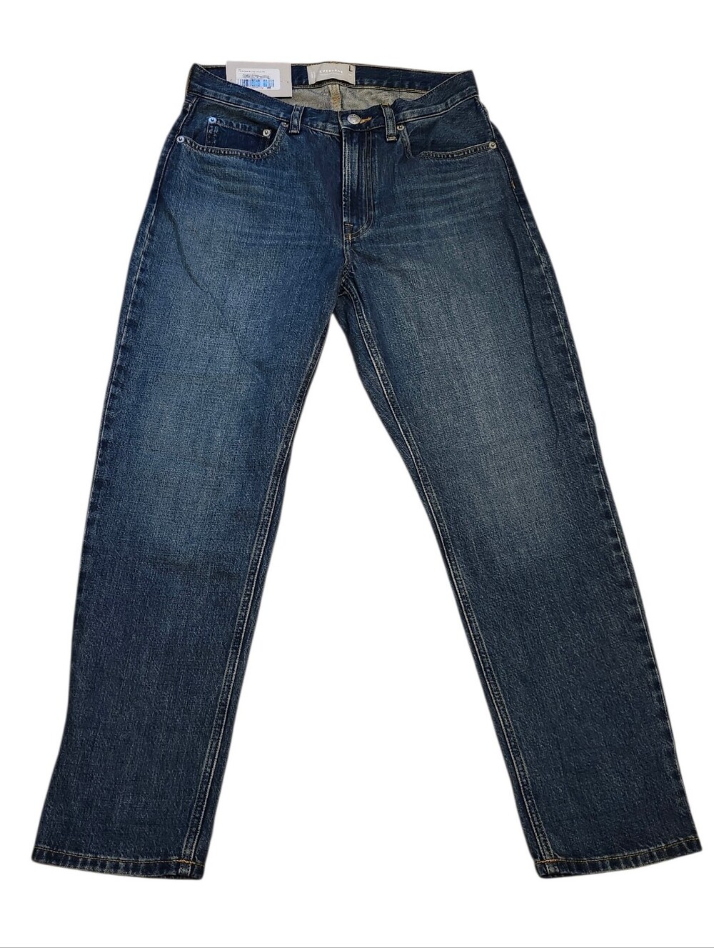 Everlane The Super Soft Relaxed Jean - 27R Straight-Leg Crop